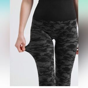 Women's Fleece Lined Leggings Thermal High Waist Tummy Control Yoga Pants L/XL E